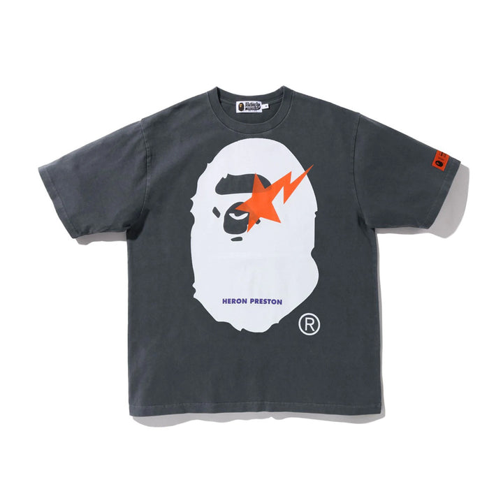 Men's Street Ape Lightning Print Cotton T-Shirt