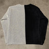 Black and white face long-sleeved Tapestry Crewneck