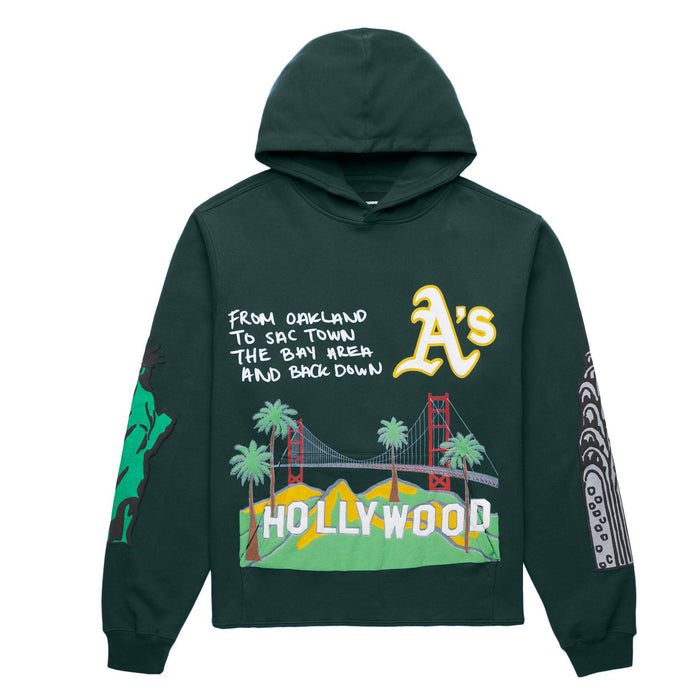 Hollywood Men's Casual Dark Green Hoodie
