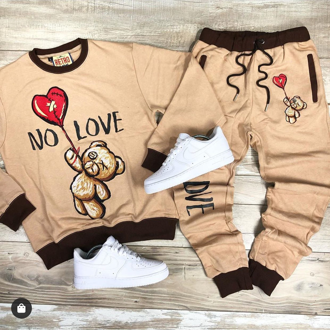 No love Timber street bear Sweater  Pants(Plus Thick & Fleece)(Sold separately)